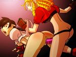  animated capcom karin_kanzuki sakura_kasugano shoogerbare street_fighter 