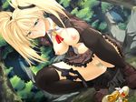  artist_request blonde_hair breasts censored egg egg_laying egglaying eggs endured_face insect large_breasts legwear monster panties panties_around_leg panties_around_one_leg pregnant pussy skirt skirt_lift source_request stockings thighhighs underwear what 