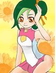  blush brown_eyes green_hair kotori_mizuki mizuki_kotori_(yuu-gi-ou_zexal) oshiri pettanko school_uniform short_hair tagme yellow_eyes yu-gi-oh! yu-gi-oh!_zexal yugioh yugioh_zexal yugiou yuu-gi-ou_zexal 