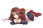  bondage boots breast_hold eclair kiddy_grade murakami_suigun nipples oppai ribbons 