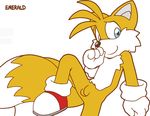  canine emerald-physics emerald_physics flaccid fox looking_at_viewer male mammal miles_prower penis plain_background sega shy small_penis solo sonic_(series) sonic_team tails white_background 