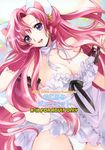  areolae cleavage code_geass dress euphemia_li_britannia kemonomimi kurimomo nekomimi nipple_slip nipples off_shoulder oppai pantsu pink_hair tsukako 