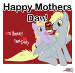  cute cutie_mark derpy_hooves_(mlp) dinky_hooves_(mlp) equine female feral filly food friendship_is_magic holidays horn mammal mother&#039;s_day mother's_day muffin my_little_pony pegasus pterosaurpony unicorn wings young 