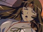  animated animated_gif blood breast_grab breasts defeated gif grabbing injured injury japanese_clothes kimono large_breasts lowres monster queen&#039;s_blade queen's_blade rape tentacle tentacles tomoe 