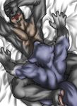  anal_penetration blush bomb_(artist) canine doberman dog eye_contact gay lying male mammal missionary_position muscles on_back penetration sex spread_legs spreading sweat 
