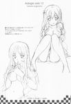  genshou_koubou k-on! monochrome nipples open_shirt oppai sketch sugiyama_genshou 