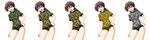  absurdres alternate_color army brown_eyes brown_hair buruma camouflage gertrud_barkhorn gym_uniform highres ken_(haresaku) long_hair long_image strike_witches twintails wide_image 