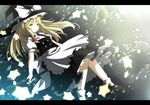  anime_coloring bad_id bad_pixiv_id blonde_hair broom danmaku hat itoo kirisame_marisa letterboxed light long_hair night sitting sky solo star star_(sky) starry_sky touhou witch_hat yellow_eyes 