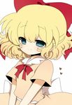  bad_id bad_pixiv_id blonde_hair blue_eyes haru_(kyou) mother_(game) mother_2 paula_(mother_2) ribbon smile solo 