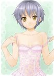  bare_shoulders cleavage ishikei lingerie nagato_yuki pettanko suzumiya_haruhi_no_yuuutsu white_lingerie 