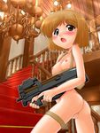  blush gun gunslinger_girl hase_yuu oshiri pettanko tagme 
