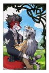  couple feline female leopard male mammal meadow siekfried wedding wolf 