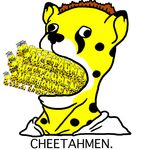  brokenshard-garou cheetah feline humor humour male mammal portrait solo video_games 