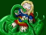  blonde_hair blue_eyes blush dc_comics female girl rape slime supergirl 