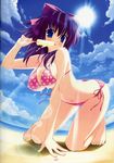  bikini binding_discoloration bleed_through cleavage cream erect_nipples itou_life marginal_skip mizugi sakyou_miyako 