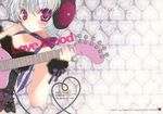 guitar hato_no_tamago headphones love_blood rami thighhighs 