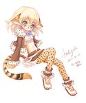  blue_eyes cheetah cub feline female hair jewelry loli looking_at_viewer mammal plain_background shoes sitting skirt solo suan-cat white_background young 