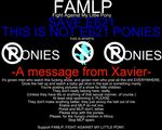  black_background butthurt e621 english_text equine famlp horn mammal my_little_pony plain_background rant simple_background sparta text unicorn unknown_artist wall_of_text xavier 