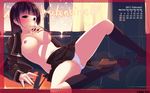  calendar hinasaki m_de_pink nipples no_bra open_shirt oppai pantsu school_uniform valentine wallpaper 