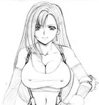  final_fantasy final_fantasy_vii hitsuki monochrome tifa_lockhart 