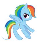  chibi equine female feral friendship_is_magic horse mammal my_little_pony pegasus plain_background pony rainbow rainbow_dash_(mlp) solo transparent_background unknown_artist wings 