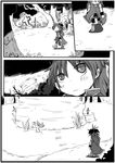  bad_id bad_pixiv_id chibi greyscale highres long_hair magical_girl mahou_shoujo_madoka_magica monochrome ponytail sakura_kyouko sword tombstone uri92 weapon 