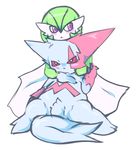  female gardevoir hug male nintendo plain_background pok&#233;mon pok&eacute;mon video_games white_background yuuo zangoose 