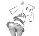  angry black_eyes blush butt clothing female flip-flop_folk fort_francis_poster_girl looking_back mario_bros nintendo panties paper_mario pigtails underwear unknown_artist unknown_species upskirt video_games 
