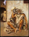  balls feline group inspired_by_proper_art kamui kamui_(artist) male mammal muscles nude the_pelt_merchant_of_cairo tiger 