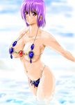  ayane bikini dead_or_alive micro_bikini mizugi oppai purple_hair red_eyes tagme 