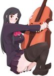  cello instrument long_hair miito_shido miniskirt original panties pantyhose pantyhose_pull pantyshot skirt solo underwear 