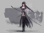  black_hair blade dreamcatcher long_hair sword tagme weapon 