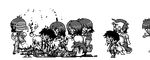  6+girls animated animated_gif baby blood fake_screenshot greyscale guro monochrome multiple_boys multiple_girls paul_robertson pirate_baby's_cabana_battle_street_fight_2006 pixel_art screencap transparent_background zombie 