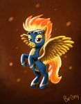  equine eyewear female feral friendship_is_magic goggles horse mammal my_little_pony pegasus pony rearing skinsuit solo spitfire_(mlp) uniform wings wonderbolts_(mlp) 