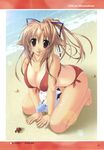  akane_iro_ni_somaru_saka beach bikini cleavage kiryu_tsukasa mizugi naturalton 