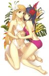  ar_tonelico ar_tonelico_2 chroche_latel_pastalie cleavage luca_truelywaath nagi_(artist) screening swimsuits 