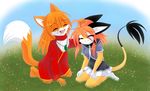  canine cute duo felouse_(character) felousefarnayne female fox luna777 male mammal moondog taratsu_(character) 