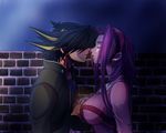  1girl closed_eyes couple fudou_yuusei hetero imminent_kiss izayoi_aki kiss poo-kame yuu-gi-ou yuu-gi-ou_5d's 