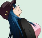  blue_hair dcd diamond_cut_diamond hat kenji_t1710 original red_eyes shigyou_yuuyami taguchi_kenji 