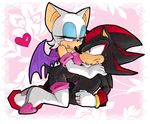  1girl rouge_the_bat shadow_the_hedgehog sonic sonic_the_hedgehog 