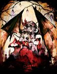  banpai_akira flandre_scarlet multiple_girls remilia_scarlet siblings sisters touhou vampire wings 