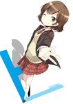  bad_id bad_pixiv_id bangs one_eye_closed pun2 sasaki_(suzumiya_haruhi) school_uniform solo suzumiya_haruhi_no_yuuutsu 