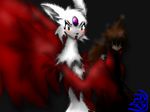  deity female fur gem goddess hair long_hair looking_at_viewer lune_xion mother outraged paint parent red red_fur syquin syquiness timacorp1 timothy_pokojni white white_fur 