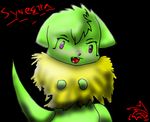  blush cute erection female fur gloop_the_game green green_body green_hair hair lune_xion paws penis plain_background purple_eyes solo synestra timacorp1 timothy_pokojni worm yellow_collar 