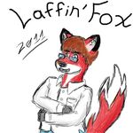  clothed clothing cool digital eyewear fox glasses laffin laffinfox male mammal single solo 