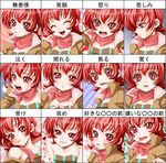  :&lt; :o blush chart coat collar happy iria_animi open_mouth red_eyes red_hair rukanyo sad short_hair smile tales_of_(series) tales_of_innocence tears tongue very_short_hair 