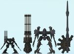  03-aaliyah aretha armored_core armored_core:_for_answer armored_core_4 comparison from_software gatling_guns gun mecha plasma_cannon weapon 