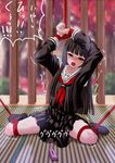  black_hair enma_ai jigoku_shoujo long_hair school_uniform serafuku shibari vibrator 