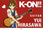  absurdres alternate_hairstyle artist_request casual gibson guitar highres hirasawa_yui instrument k-on! les_paul plectrum solo 