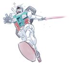  70s 80s energy_sword gundam mecha mobile_suit_gundam nishieda oldschool rx-78-2 